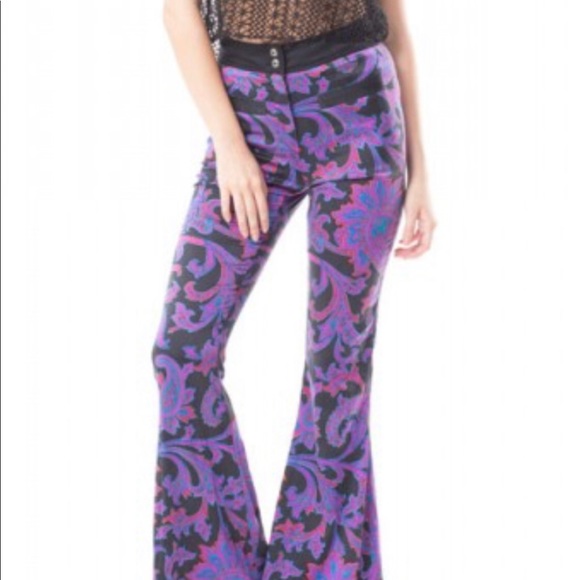 paisley bell bottoms